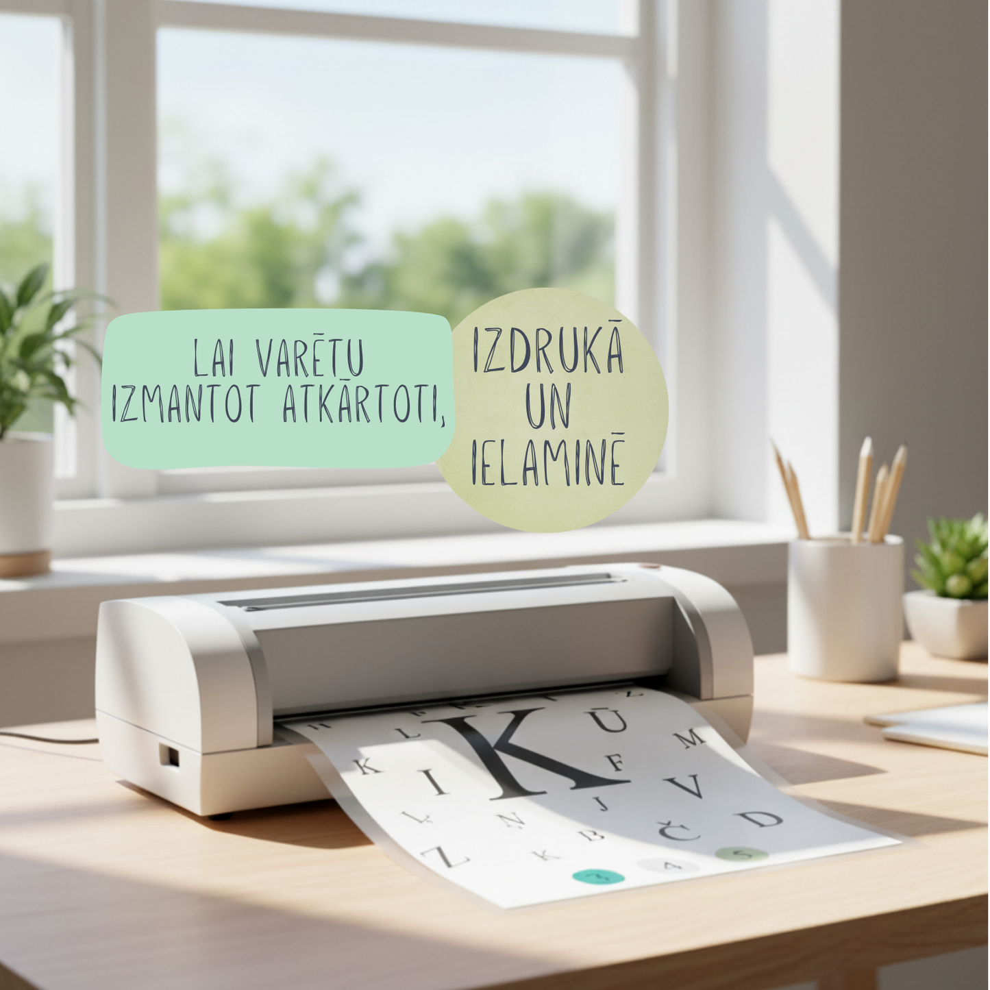 Uzdevumus "Atrodi burtiņus un saskaiti" izdrukā un ielaminē, lai kalpotu ilgāk.