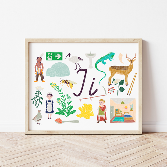 I burta plakāts ar ilustrācijām, izzinošs materiāls, unikāls interjera elements bērnistabai.