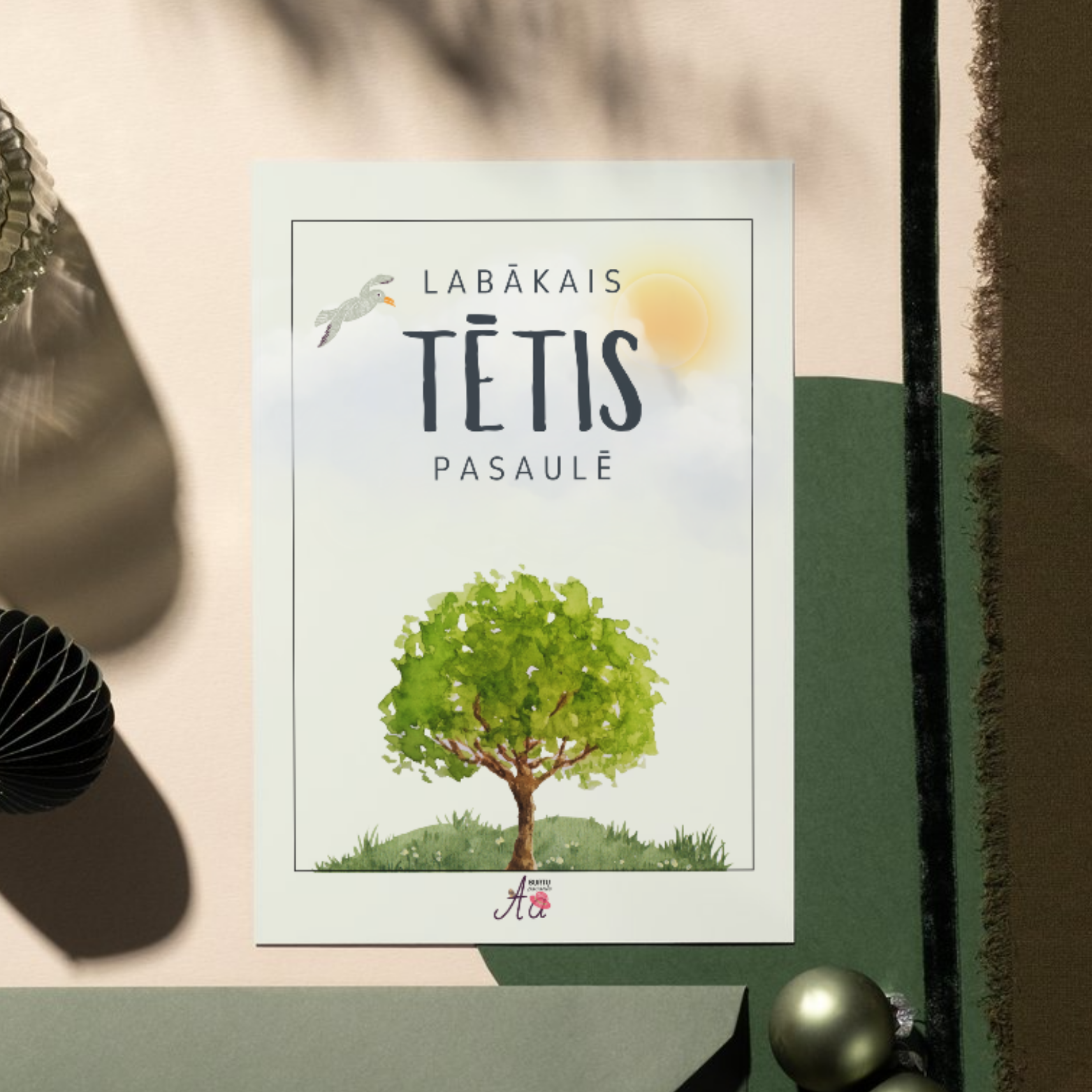 Labākais tētis pasaulē - skaists papildinājums jebkurai dāvanai svētkos.